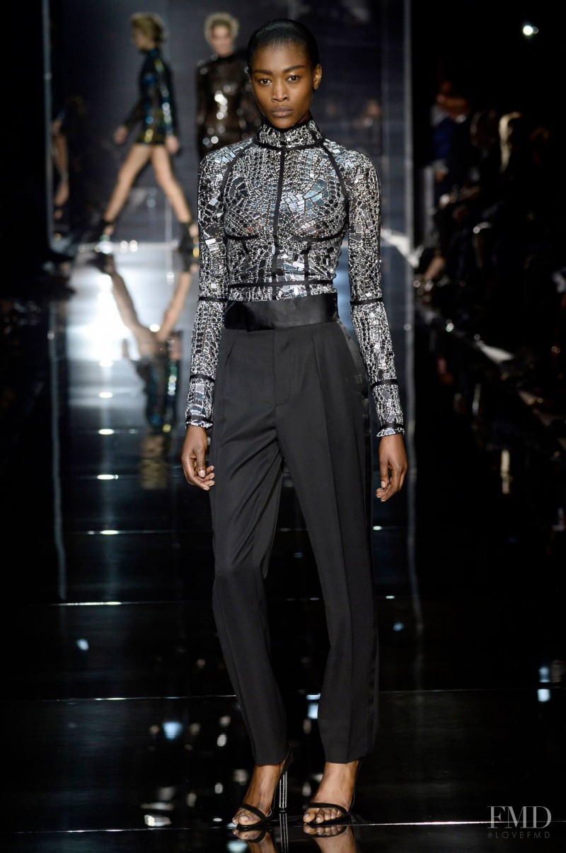 Betty Adewole featured in  the Tom Ford fashion show for Spring/Summer 2014