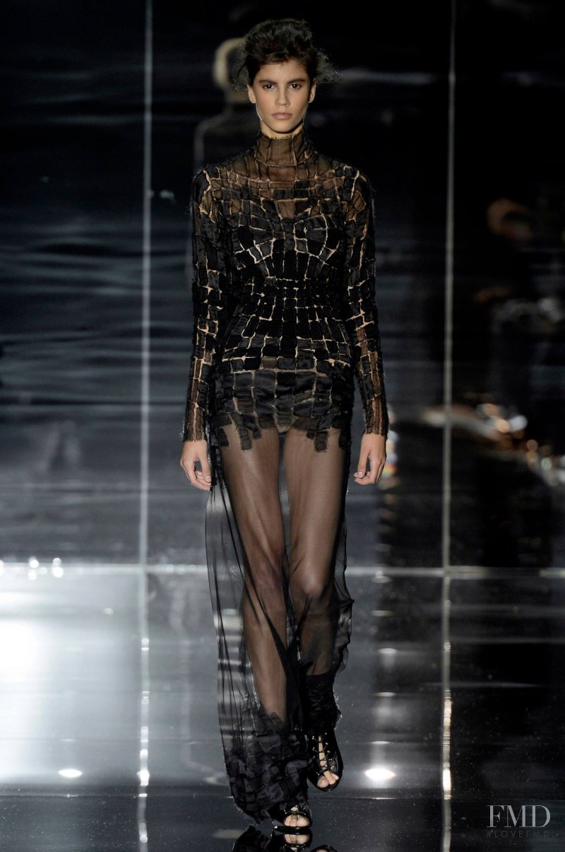 Antonina Petkovic featured in  the Tom Ford fashion show for Spring/Summer 2014
