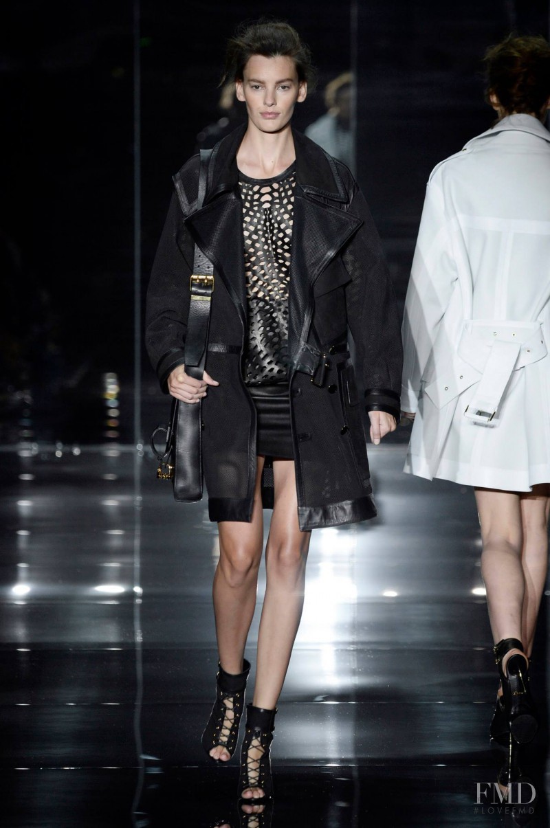 Amanda Murphy featured in  the Tom Ford fashion show for Spring/Summer 2014