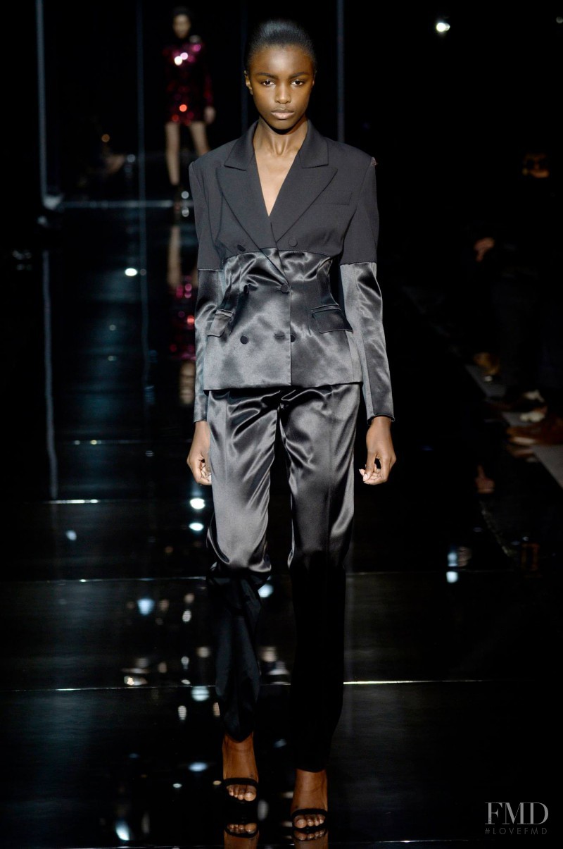 Leomie Anderson featured in  the Tom Ford fashion show for Spring/Summer 2014