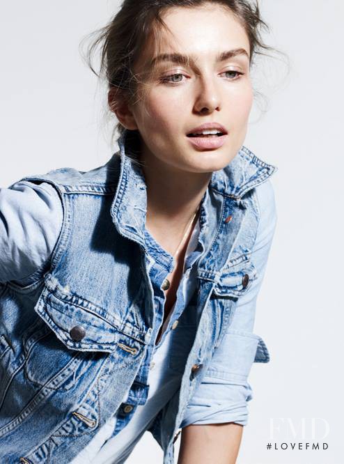 Andreea Diaconu featured in  the J.Crew lookbook for Spring 2014