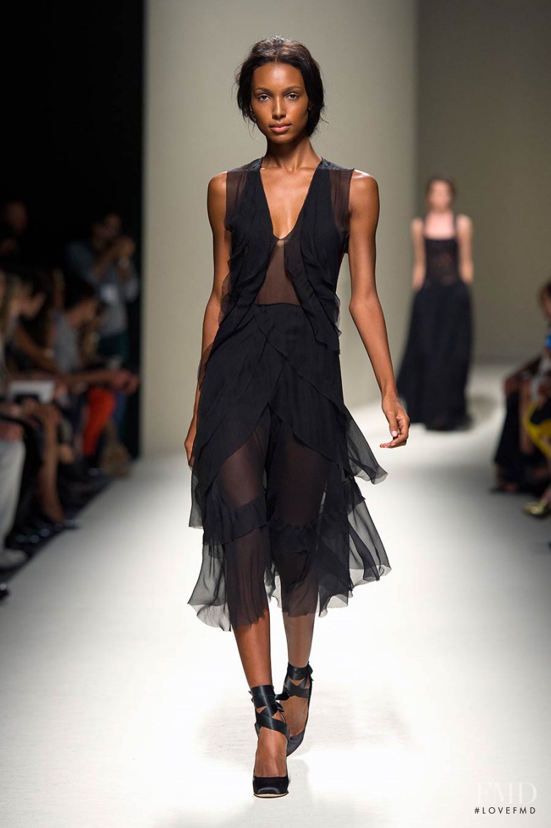 Jasmine Tookes featured in  the Alberta Ferretti fashion show for Spring/Summer 2014