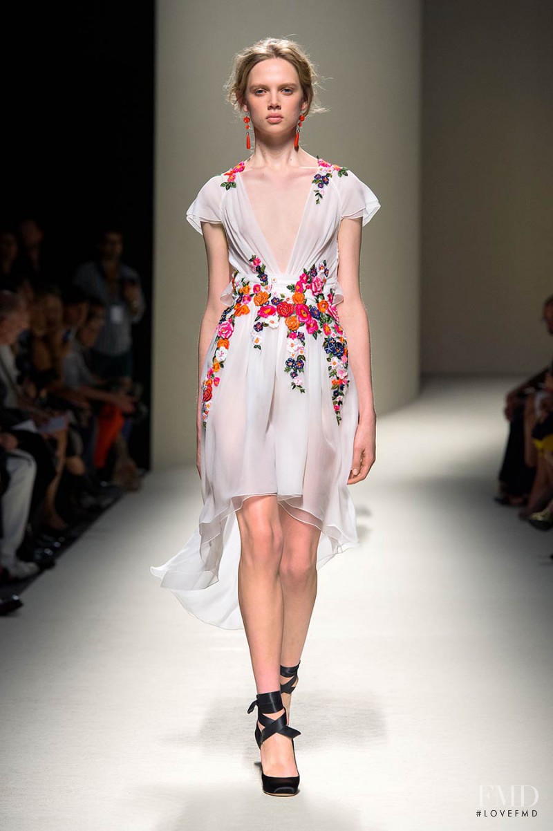 Holly Rose Emery featured in  the Alberta Ferretti fashion show for Spring/Summer 2014