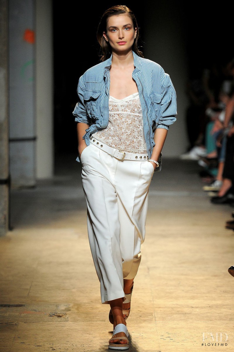 Andreea Diaconu featured in  the Paul et Joe fashion show for Spring/Summer 2014