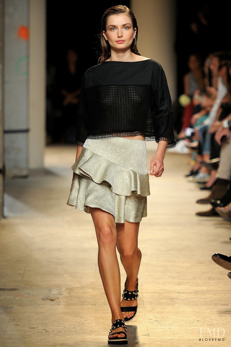 Andreea Diaconu featured in  the Paul et Joe fashion show for Spring/Summer 2014