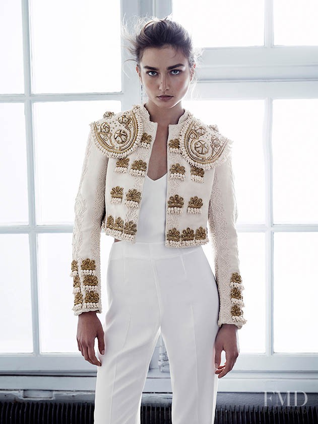 Andreea Diaconu featured in  the H&M Conscious Exclusive catalogue for Spring 2014