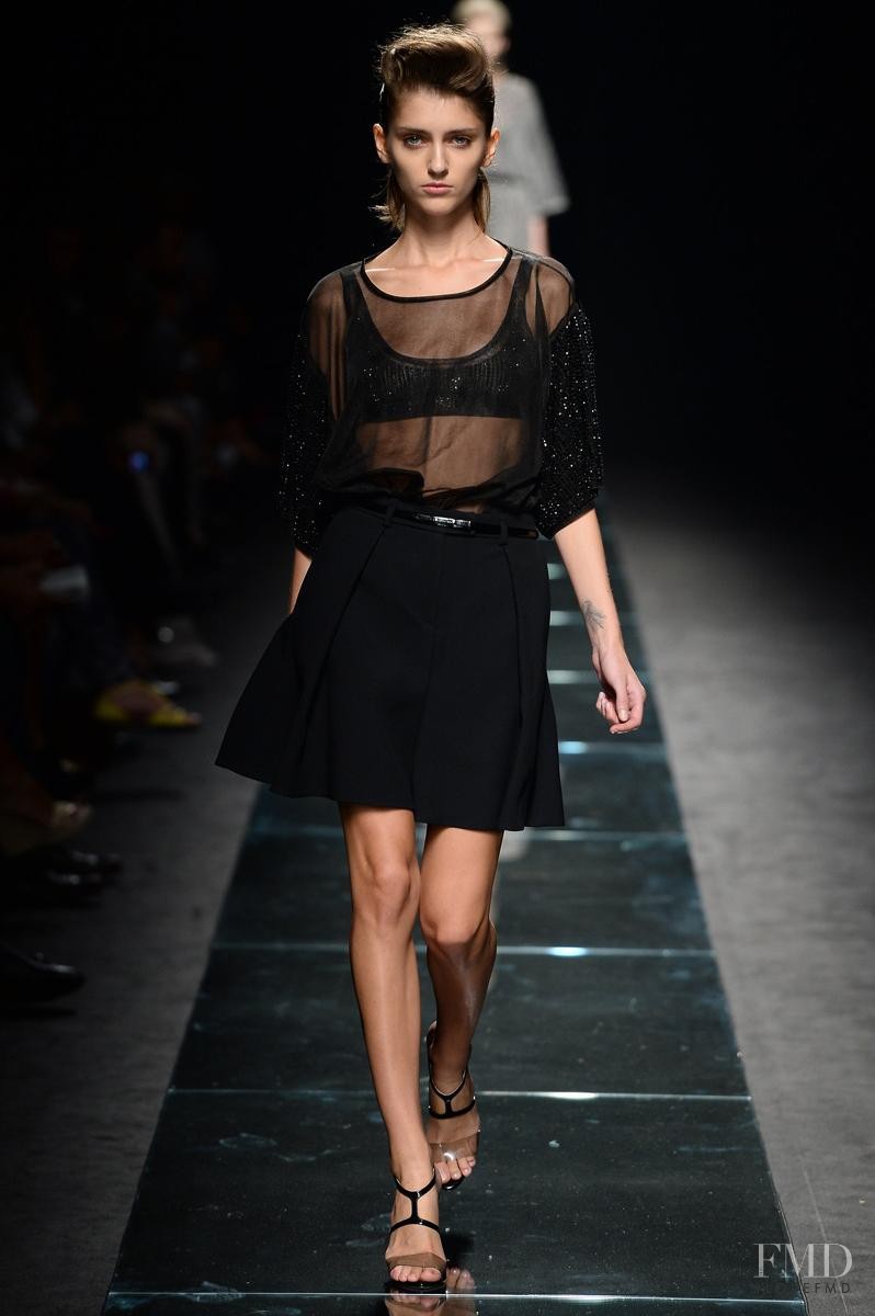 Alexandra Rudakova featured in  the Anteprima fashion show for Spring/Summer 2014