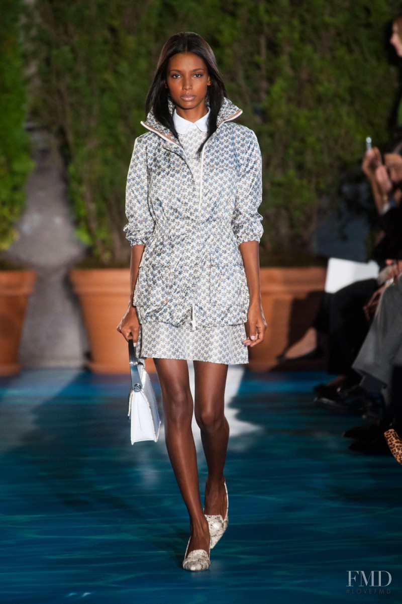Jasmine Tookes featured in  the Tory Burch fashion show for Spring/Summer 2014