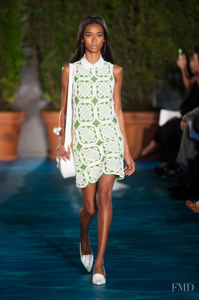 Anais Mali featured in  the Tory Burch fashion show for Spring/Summer 2014