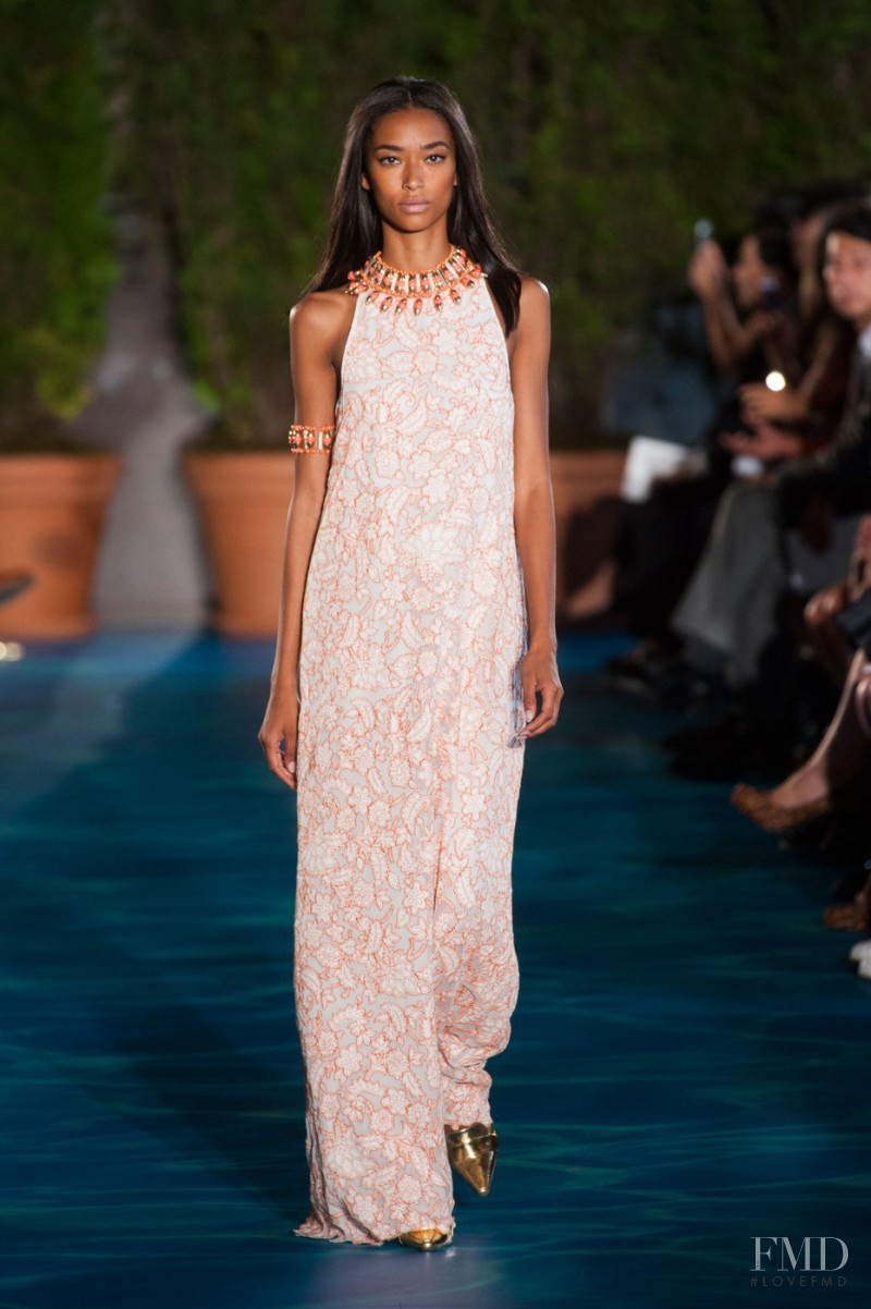 Anais Mali featured in  the Tory Burch fashion show for Spring/Summer 2014