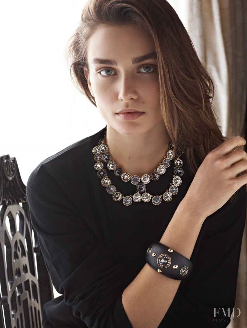 Andreea Diaconu featured in  the Louis Vuitton Jewelry advertisement for Autumn/Winter 2013