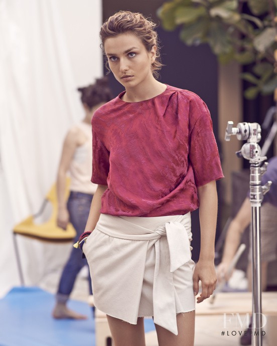 Andreea Diaconu featured in  the Isabel Marant lookbook for Resort 2014