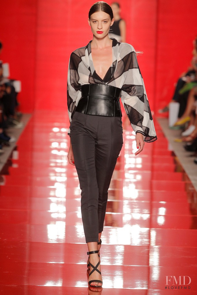 Cristina Mantas featured in  the Les Copains fashion show for Spring/Summer 2014