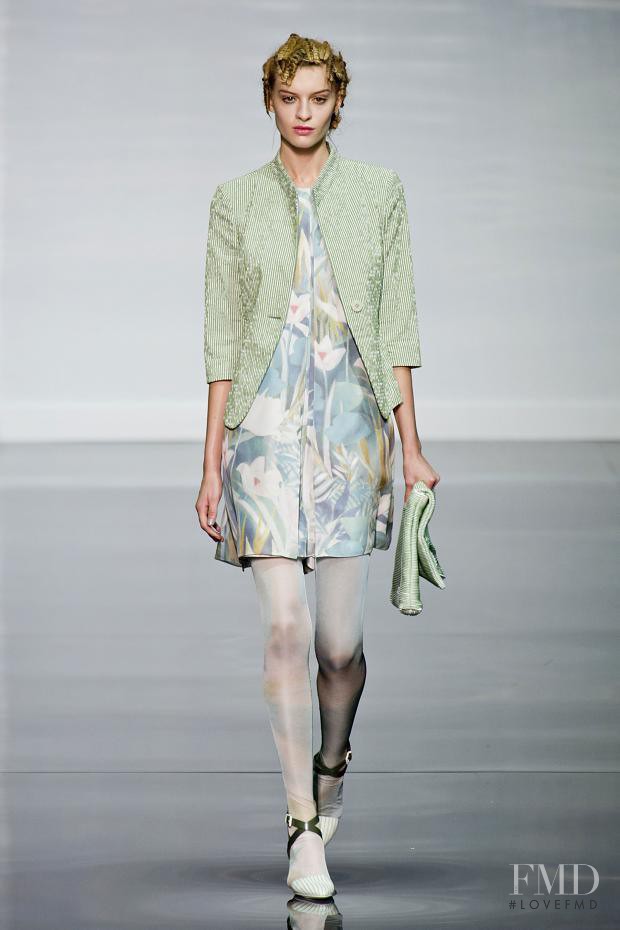 Cristina Mantas featured in  the Emporio Armani fashion show for Spring/Summer 2014
