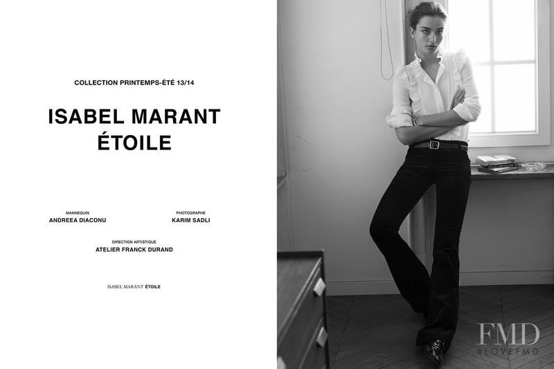 Andreea Diaconu featured in  the Isabel Marant Ã‰toile  lookbook for Autumn/Winter 2013
