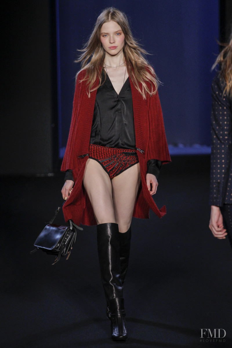 Sasha Luss featured in  the Zadig & Voltaire fashion show for Autumn/Winter 2013