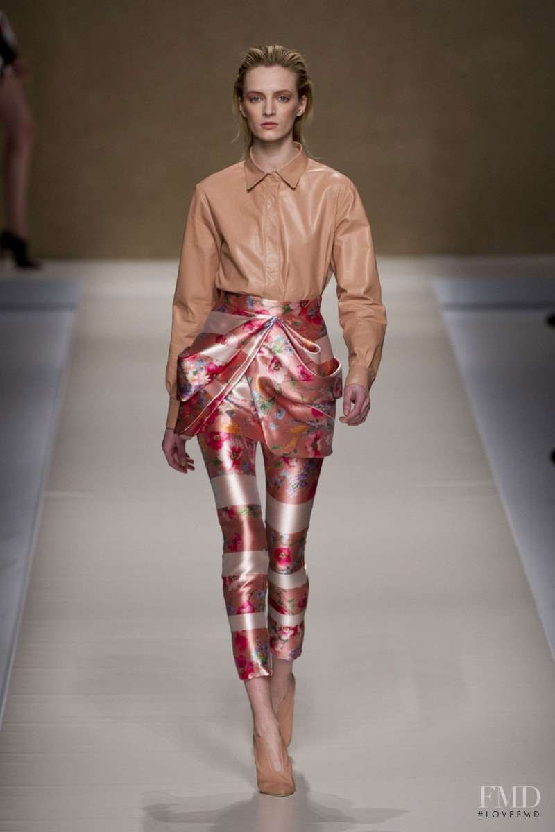 Daria Strokous featured in  the Blumarine fashion show for Autumn/Winter 2013