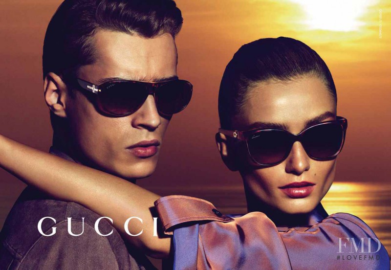 Andreea Diaconu featured in  the Gucci Eyewear advertisement for Cruise 2013