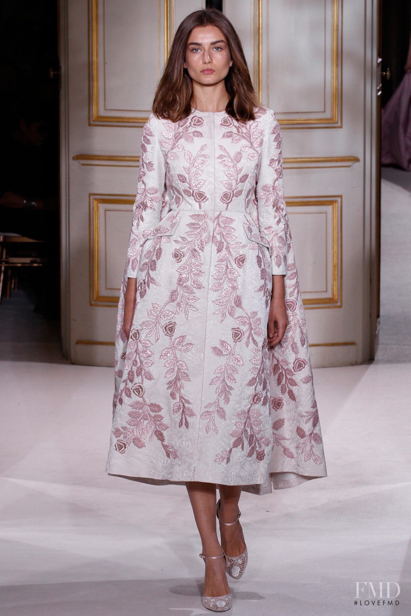 Andreea Diaconu featured in  the Giambattista Valli Haute Couture fashion show for Spring/Summer 2013