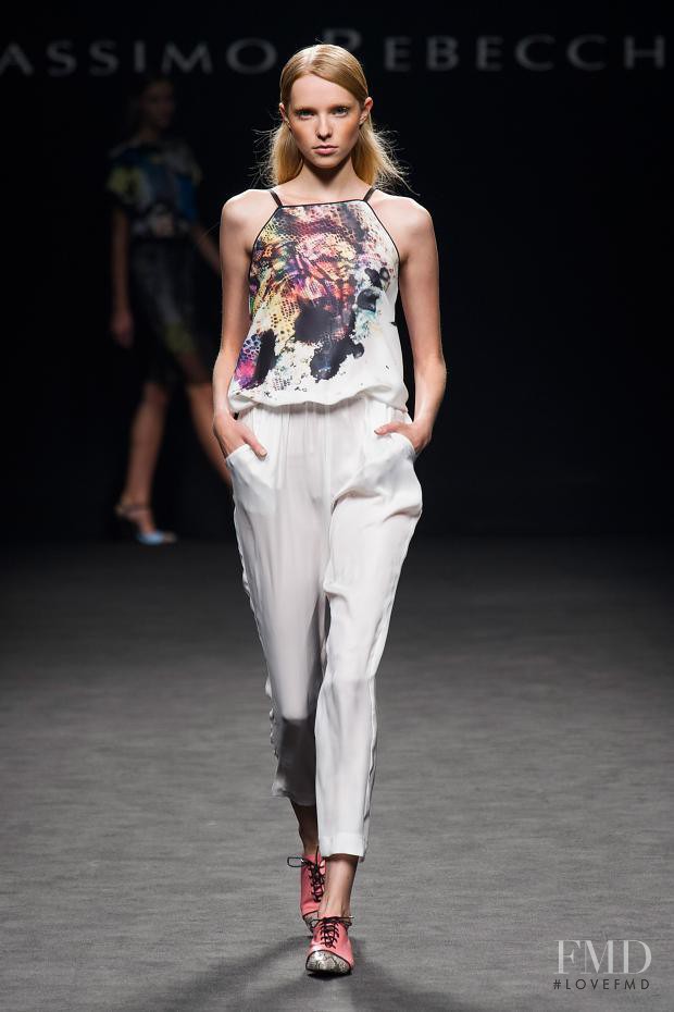 Kimi Nastya Zhidkova featured in  the Massimo Rebecchi fashion show for Spring/Summer 2014