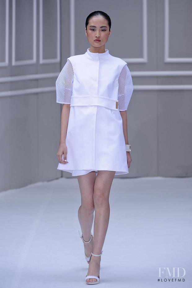 Jing Wen featured in  the Beequeen by Chicca Lualdi fashion show for Spring/Summer 2014