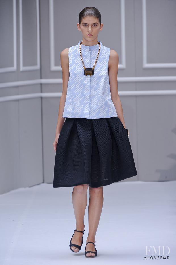 Kristina Andrejevic featured in  the Beequeen by Chicca Lualdi fashion show for Spring/Summer 2014