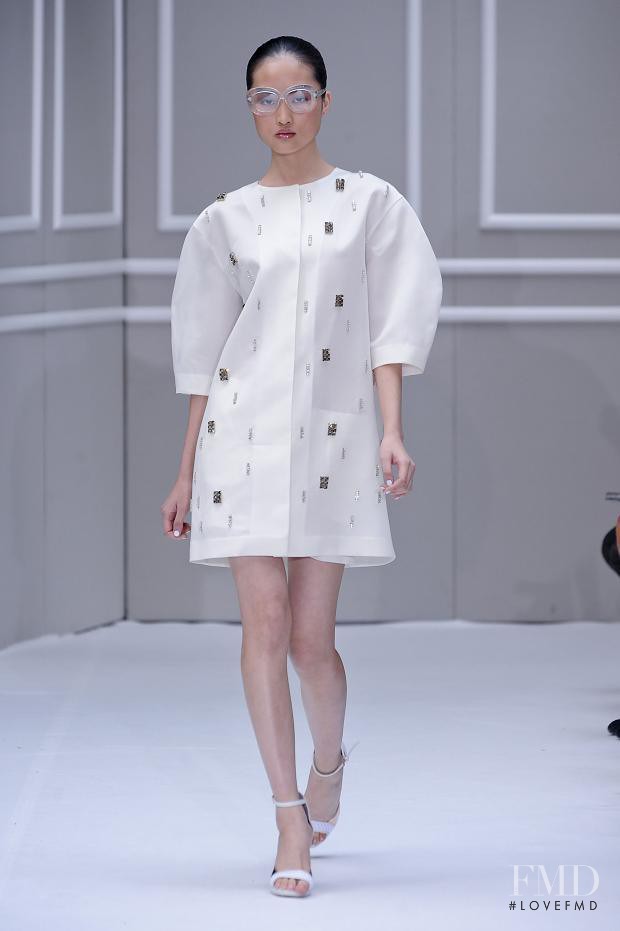 Jing Wen featured in  the Beequeen by Chicca Lualdi fashion show for Spring/Summer 2014