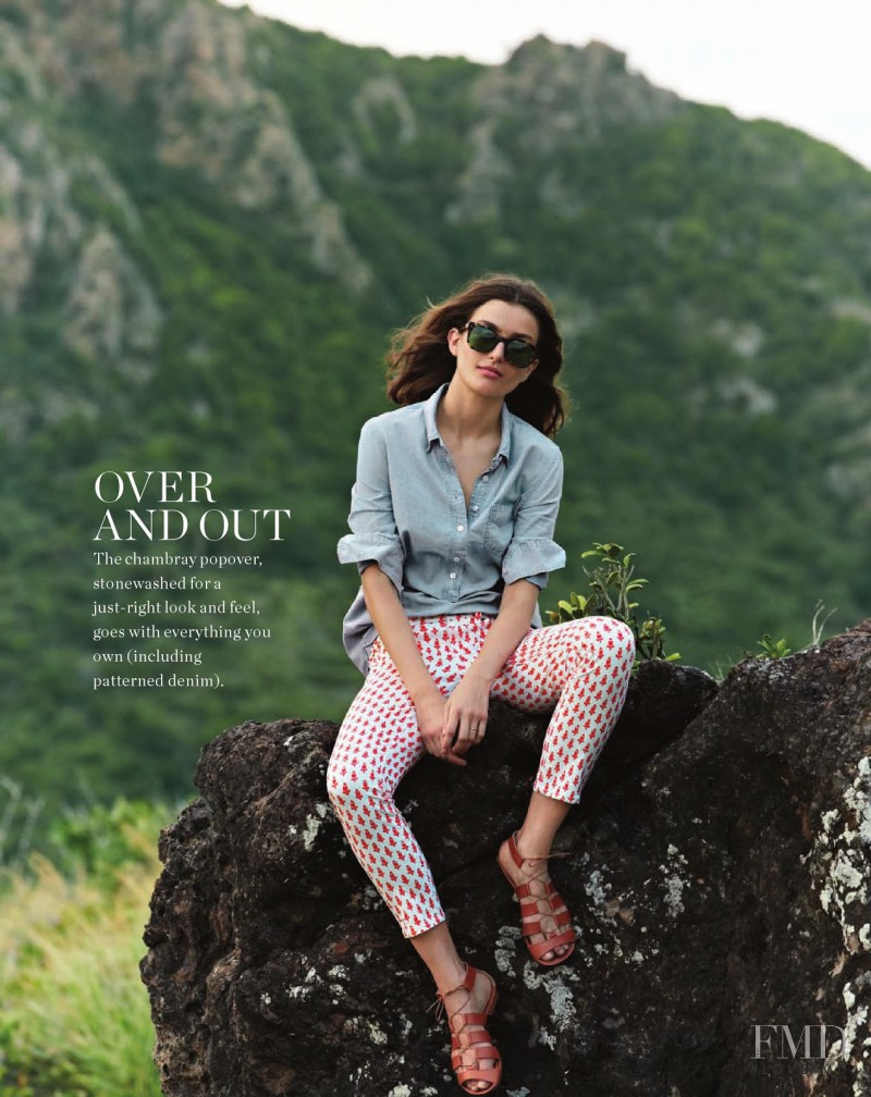 Andreea Diaconu featured in  the J.Crew lookbook for Summer 2013