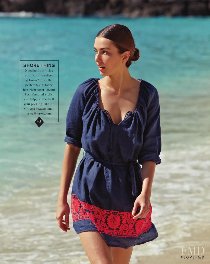 Andreea Diaconu featured in  the J.Crew lookbook for Summer 2013