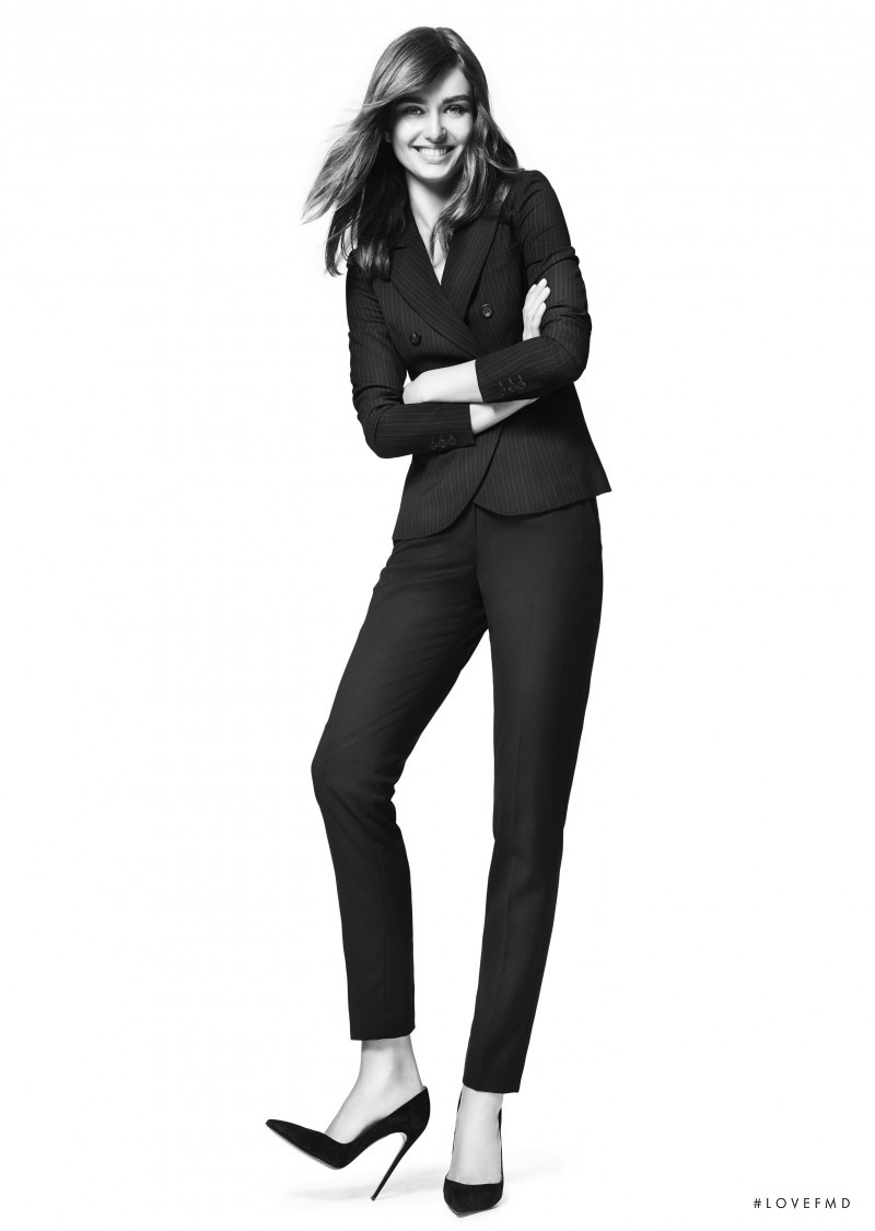 Andreea Diaconu featured in  the Lindex catalogue for Autumn/Winter 2013