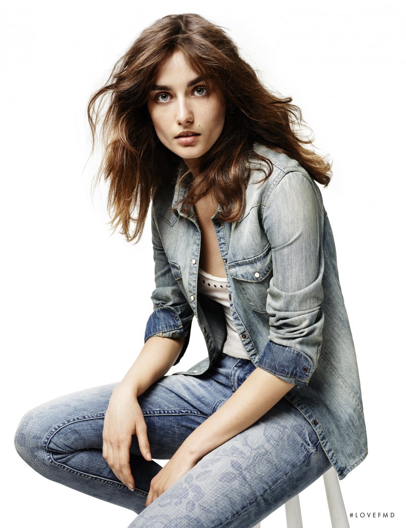 Andreea Diaconu featured in  the Lindex catalogue for Autumn/Winter 2013