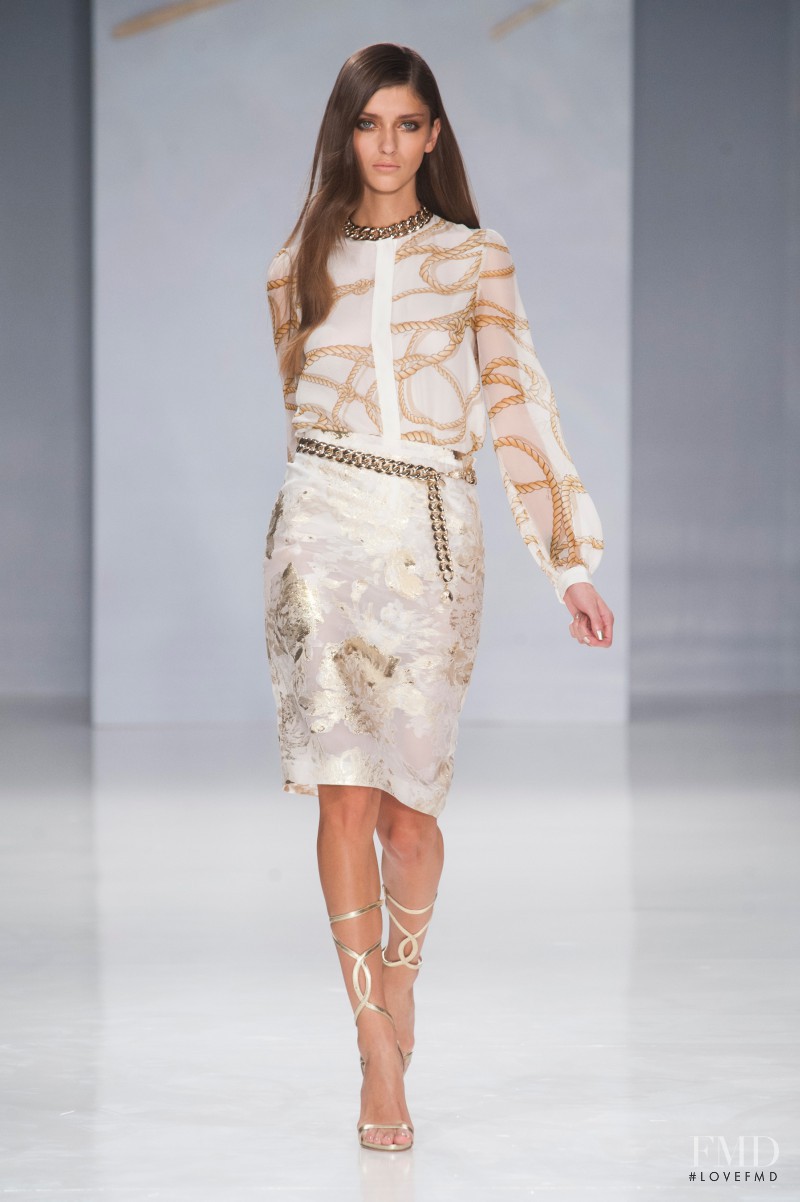 Alexandra Rudakova featured in  the Genny fashion show for Spring/Summer 2014