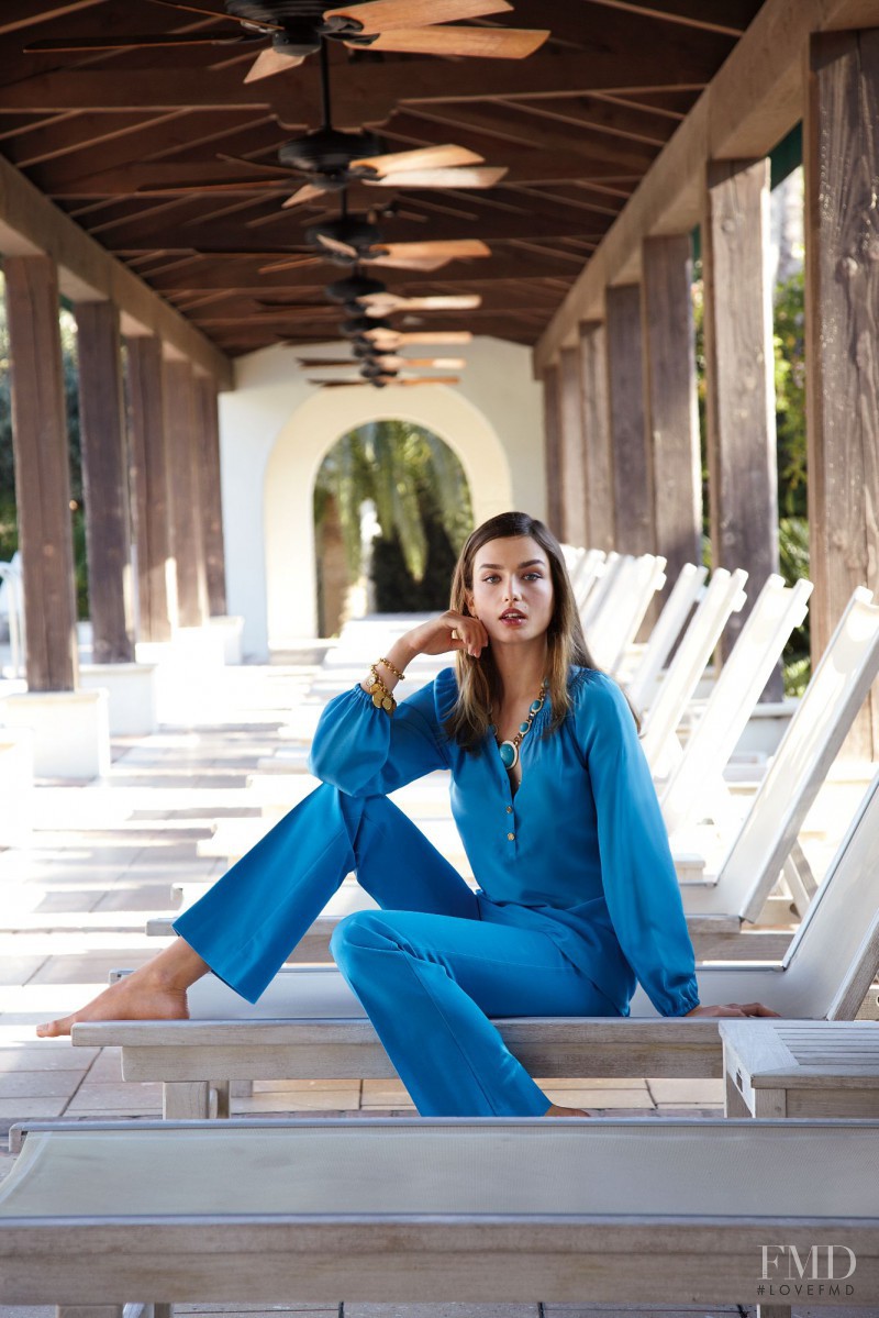 Andreea Diaconu featured in  the Lilly Pulitzer lookbook for Spring/Summer 2013