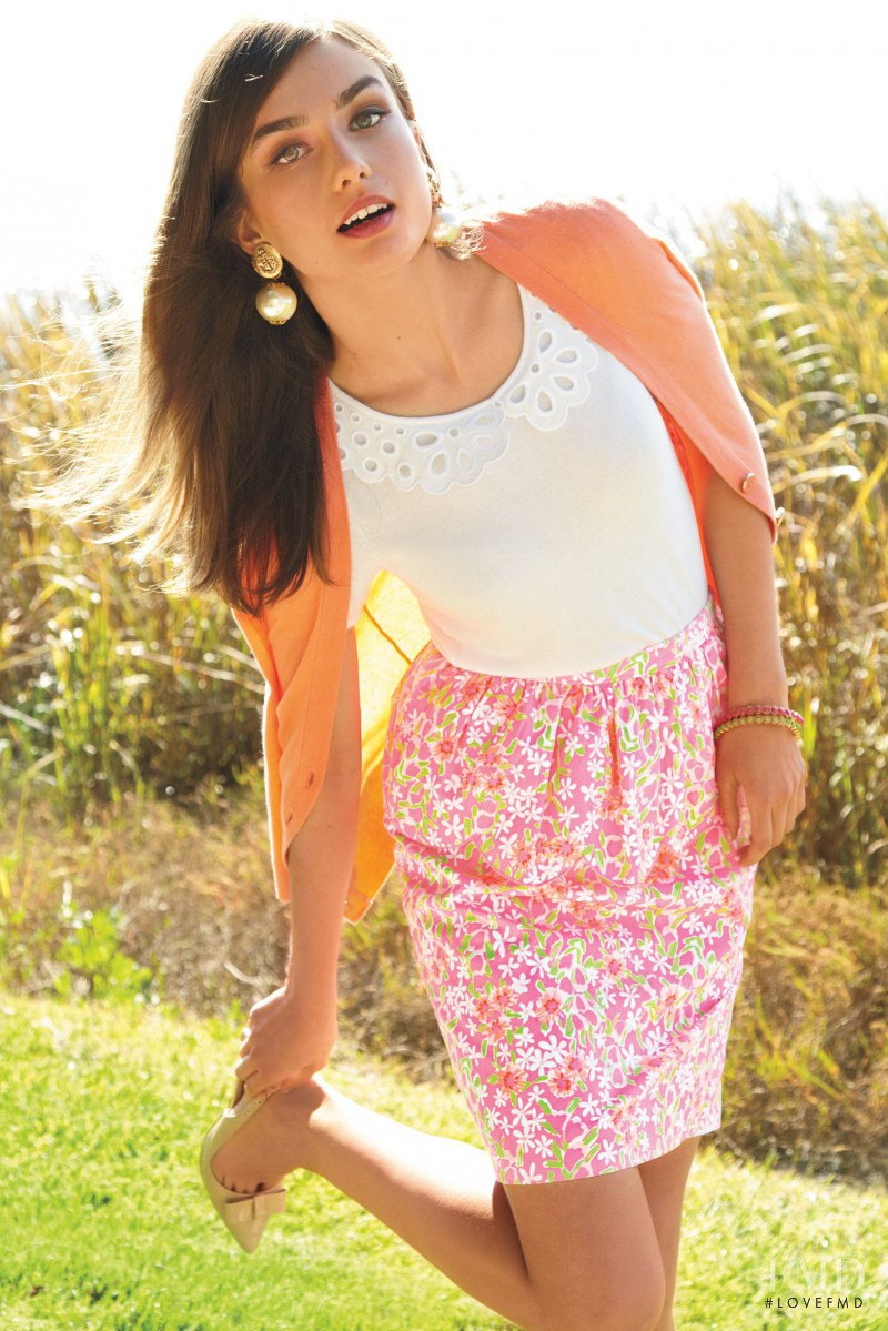 Andreea Diaconu featured in  the Lilly Pulitzer lookbook for Spring/Summer 2013