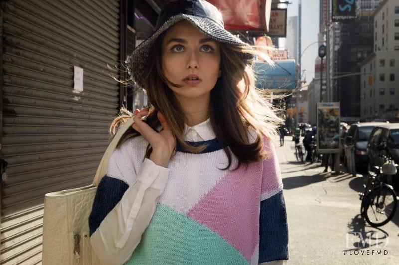 Andreea Diaconu featured in  the Club Monaco lookbook for Spring/Summer 2013