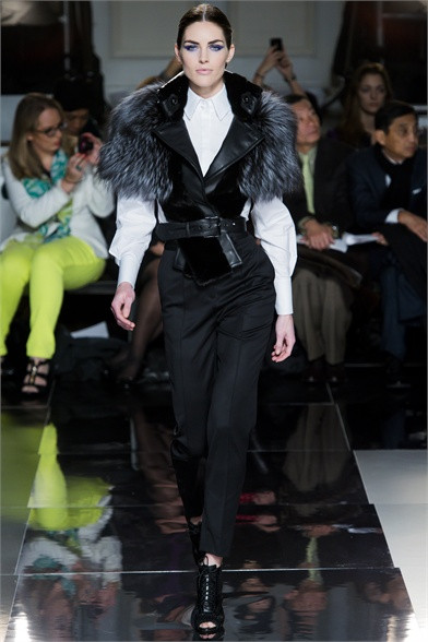 Hilary Rhoda featured in  the Jason Wu fashion show for Autumn/Winter 2013