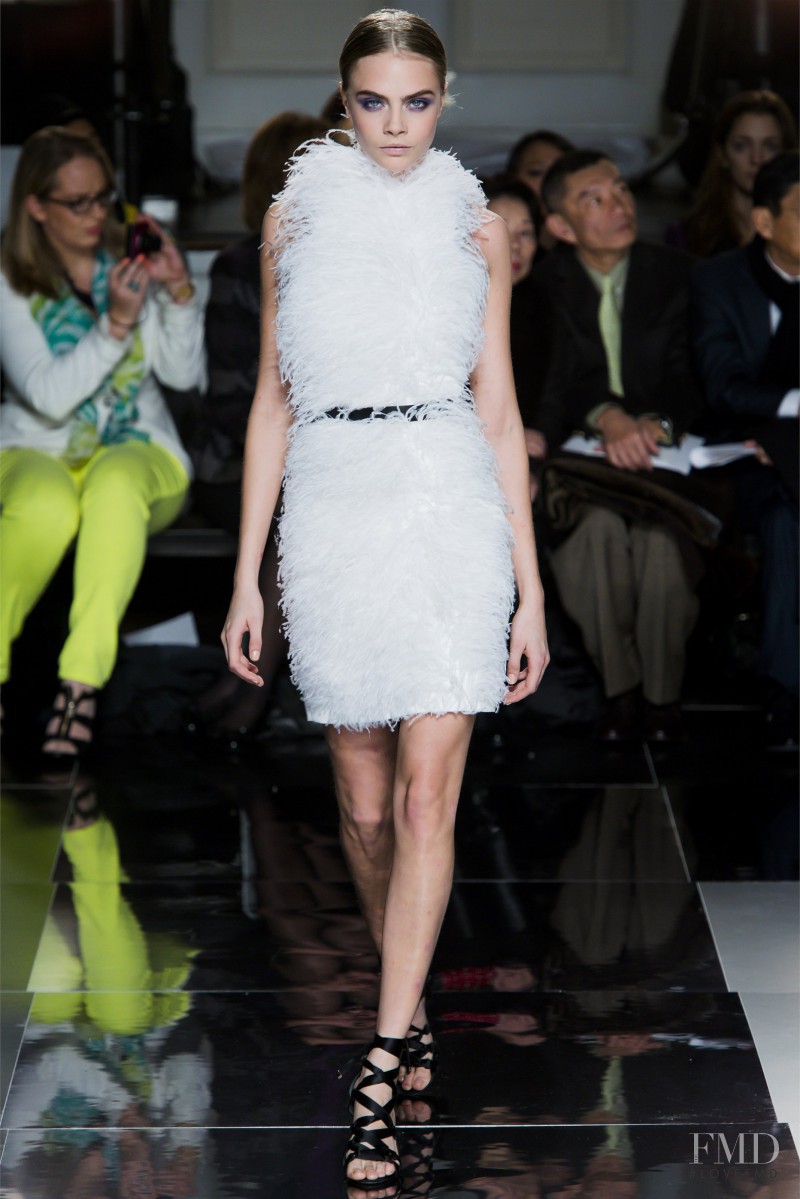 Cara Delevingne featured in  the Jason Wu fashion show for Autumn/Winter 2013