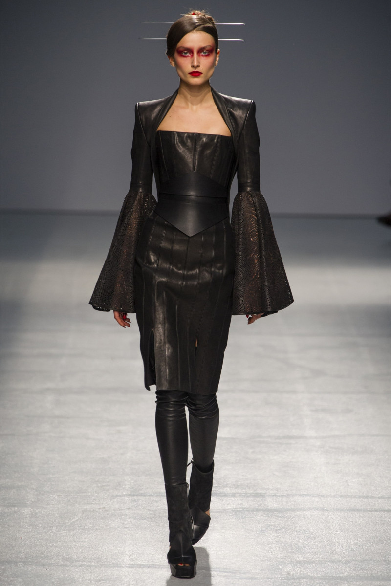 Andreea Diaconu featured in  the Gareth Pugh fashion show for Spring/Summer 2013