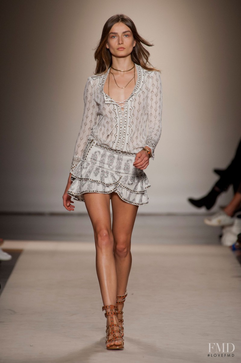 Andreea Diaconu featured in  the Isabel Marant fashion show for Spring/Summer 2013