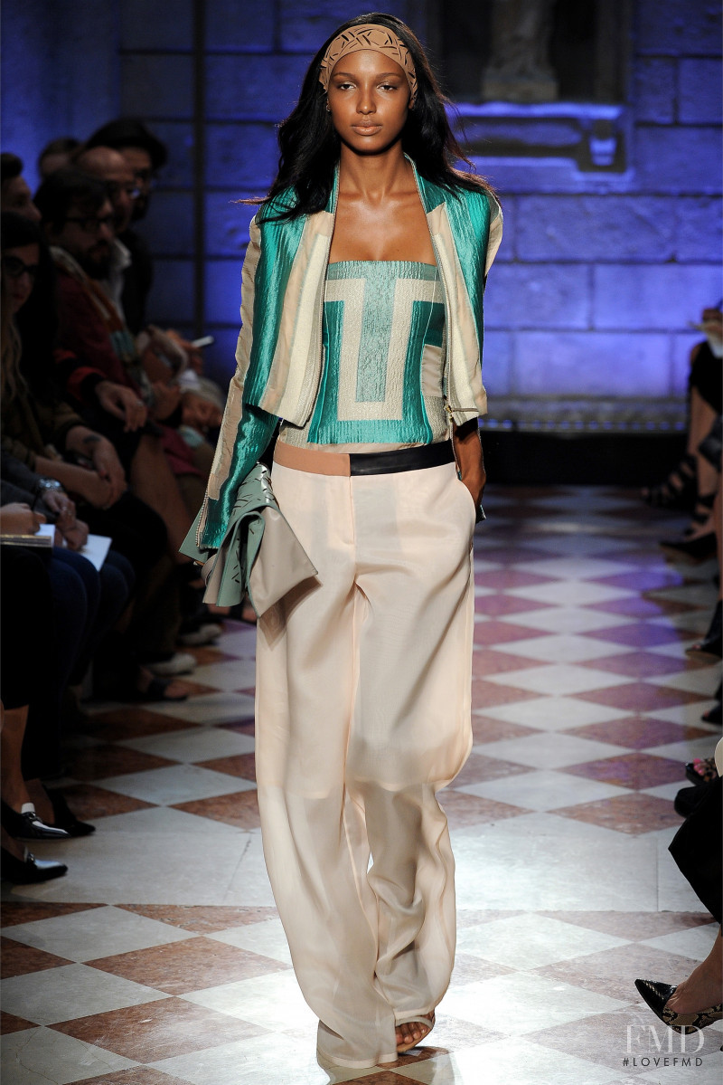 Jasmine Tookes featured in  the Genny fashion show for Spring/Summer 2013