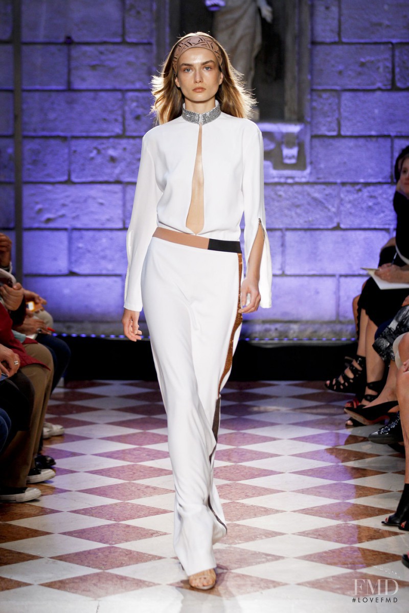 Andreea Diaconu featured in  the Genny fashion show for Spring/Summer 2013
