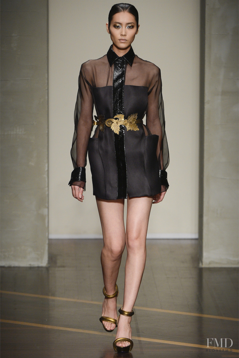 Liu Wen featured in  the Gianfranco Ferré fashion show for Spring/Summer 2013
