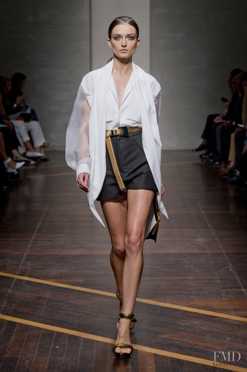 Andreea Diaconu featured in  the Gianfranco Ferré fashion show for Spring/Summer 2013