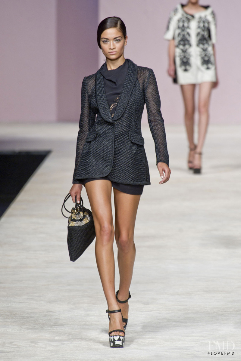 Shanina Shaik featured in  the Ermanno Scervino fashion show for Spring/Summer 2013