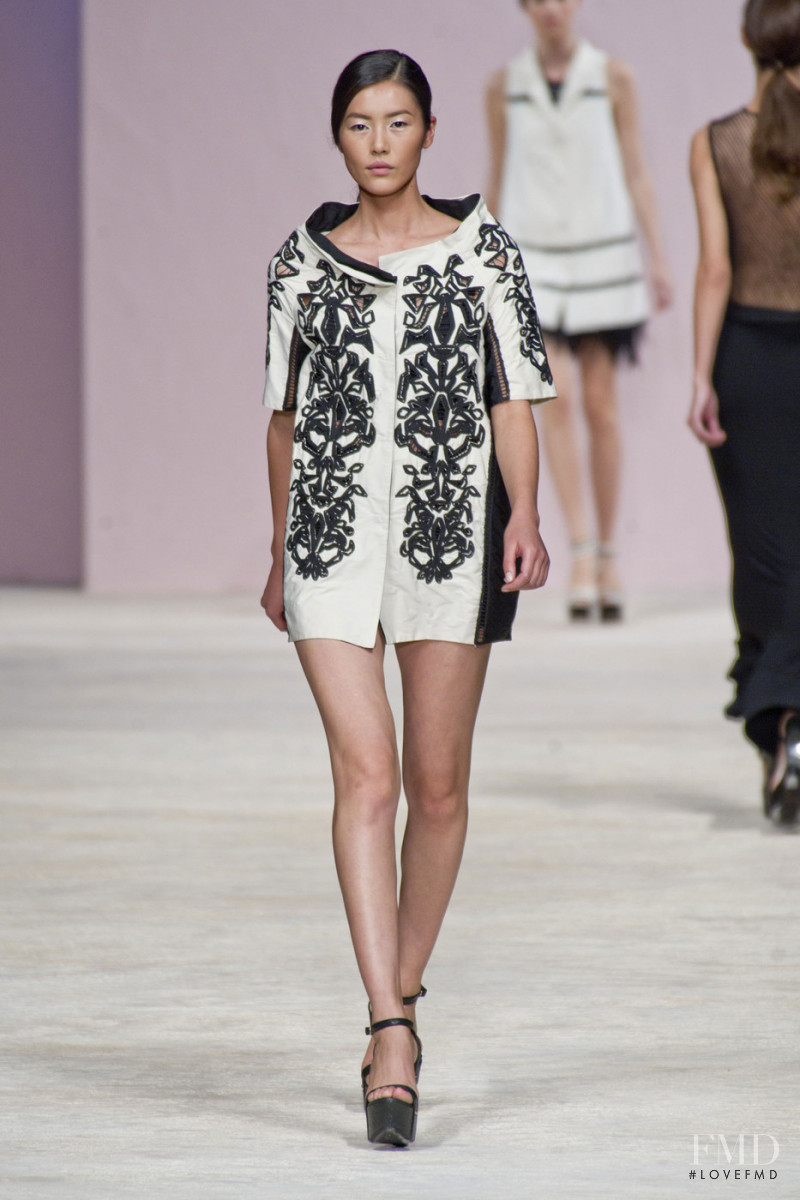 Liu Wen featured in  the Ermanno Scervino fashion show for Spring/Summer 2013