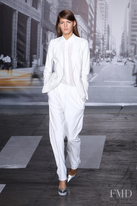 Valery Kaufman featured in  the DKNY fashion show for Spring/Summer 2013