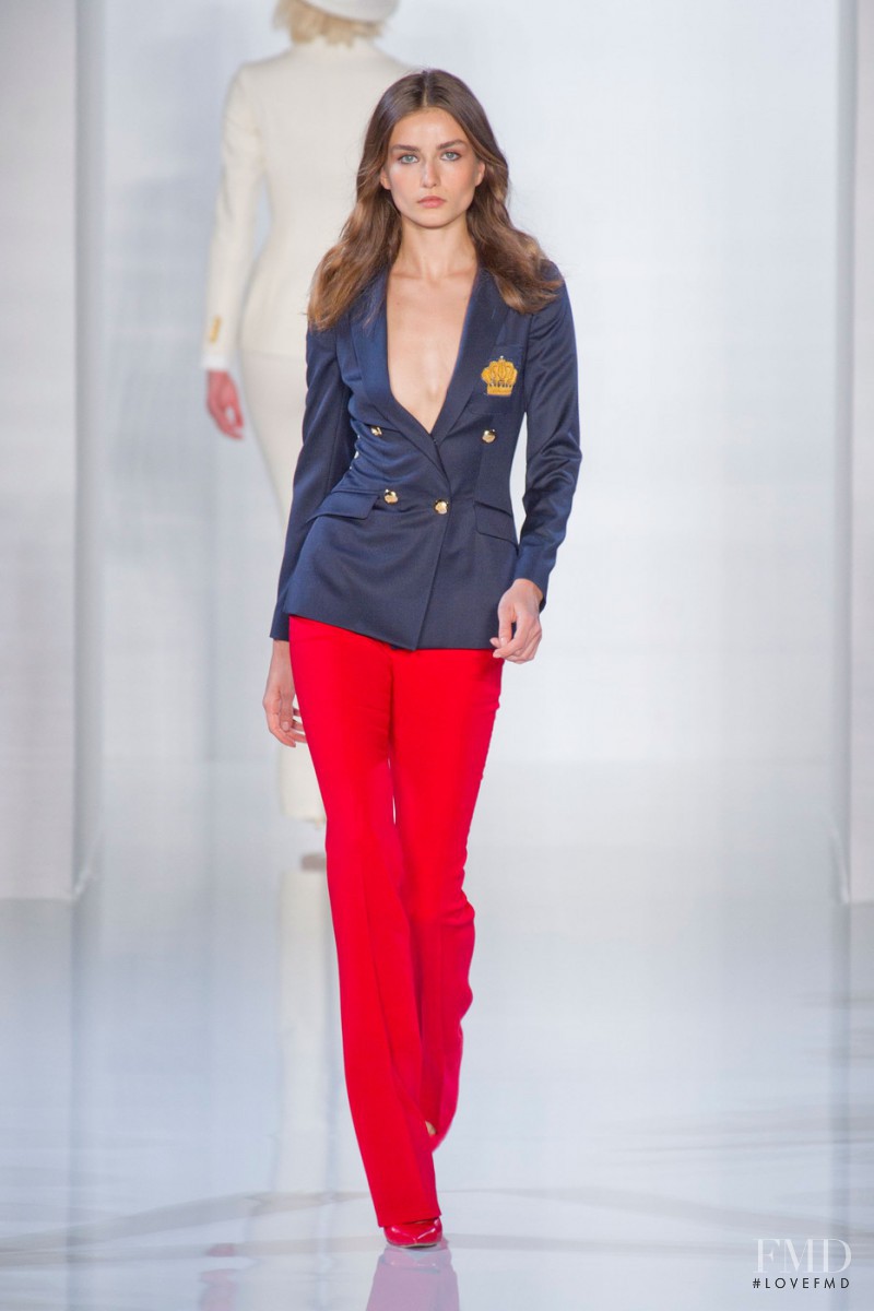 Andreea Diaconu featured in  the Valentin Yudashkin fashion show for Spring/Summer 2013