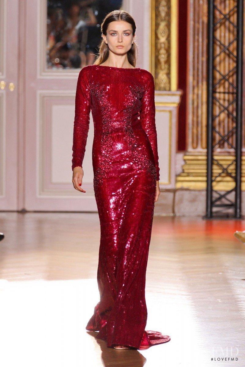 Andreea Diaconu featured in  the Zuhair Murad fashion show for Autumn/Winter 2012