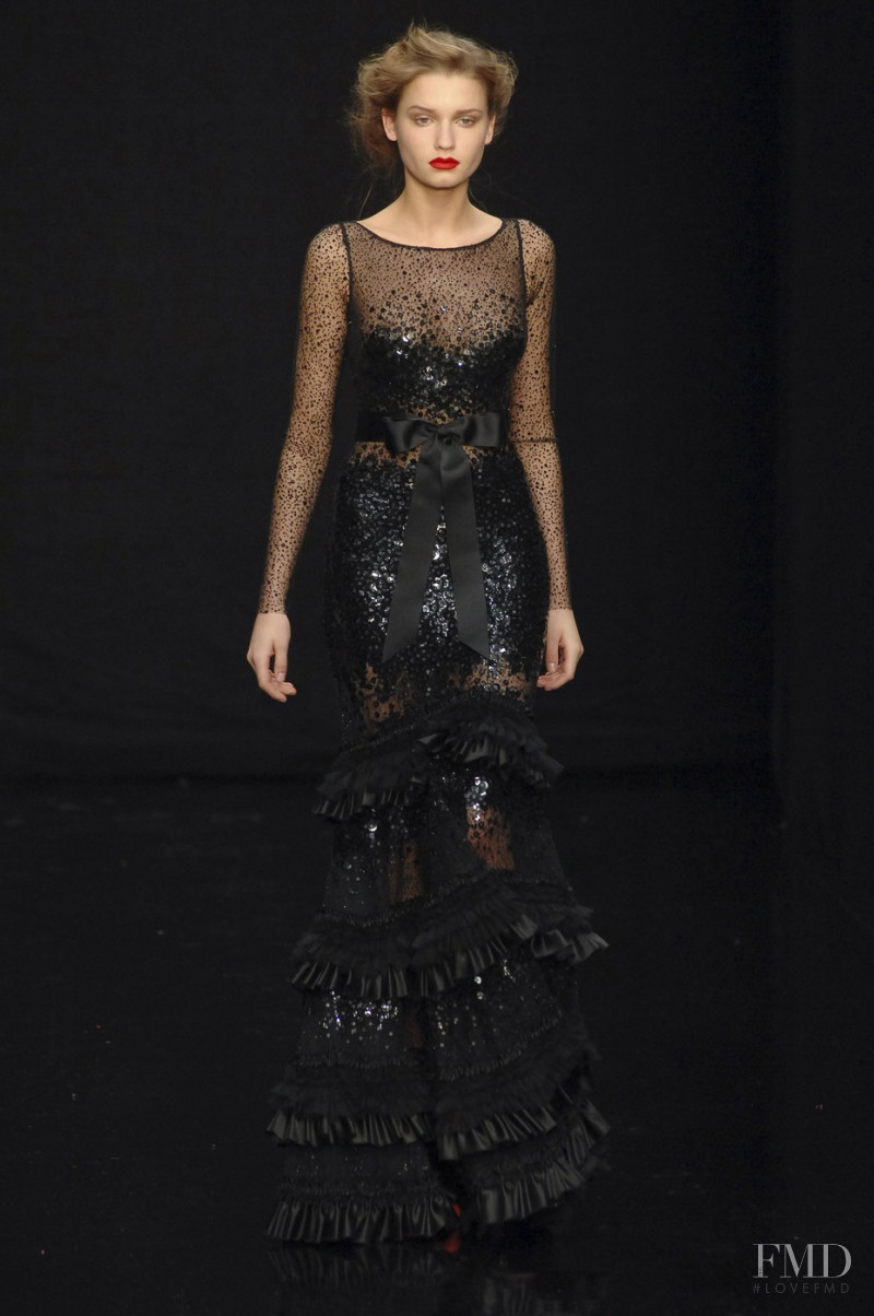 Laura Blokhina featured in  the Jenny Packham fashion show for Autumn/Winter 2008