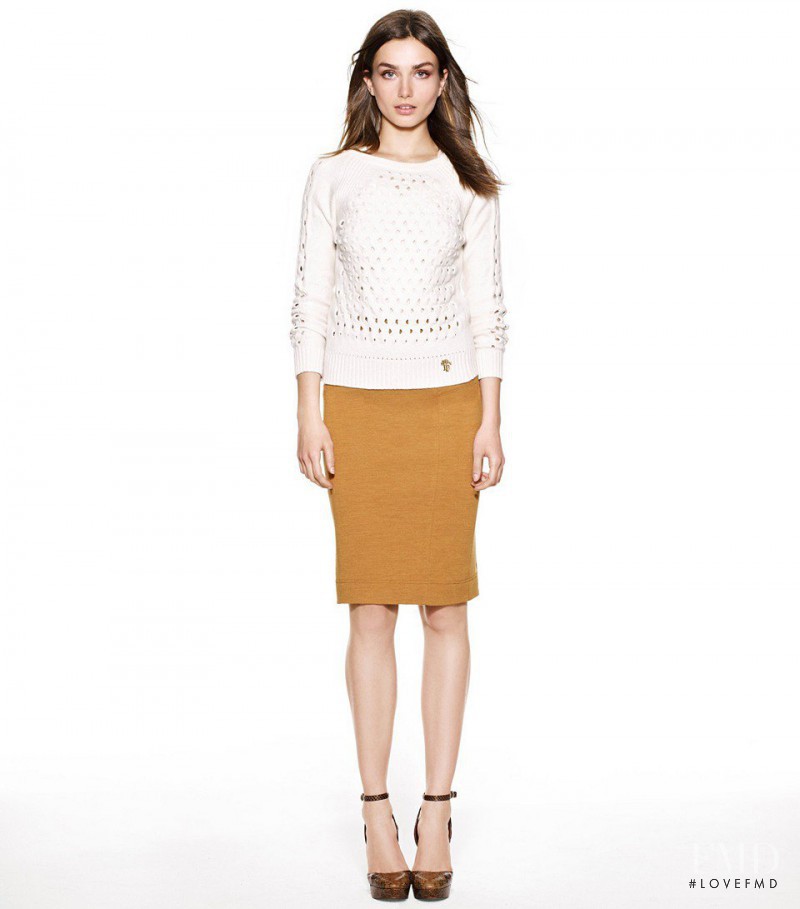 Andreea Diaconu featured in  the Tory Burch lookbook for Autumn/Winter 2012